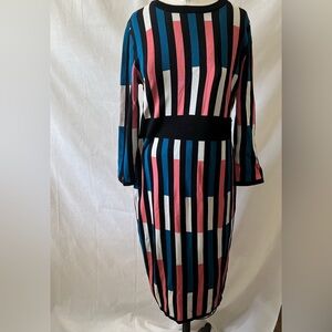 Color block midi knit dress - NWT